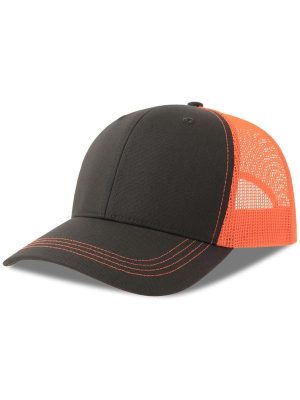 Atlantis Sonic S 6 Panel Structured Mid Profile Mid Visor Contrast Organic Trucker Cap Adult - Image 73