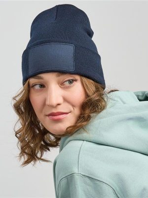 Atlantis Wind S Patch Recycled Beanie Double Skin Cuffed Adult - Image 4
