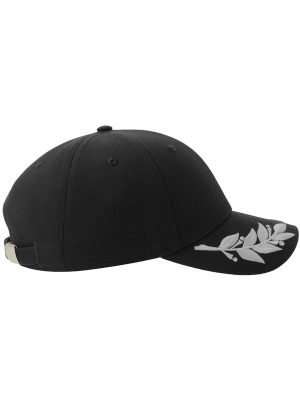 Atlantis Winner S 6 Panel Structured Mid Profile Curved Visor Laurel Embroidered Recycled Cap Adult - Image 5