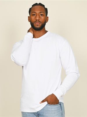 Casual Classics Supreme Organic Combed 220 Regular Fit LS Tee Adult - Image 1