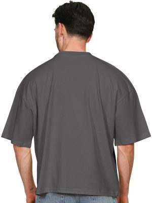 Casual Classics Premium Combed 220 Boxy Oversize Fit Extended Neck Tee Adult - Image 15