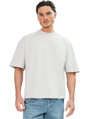 Casual Classics Premium Combed 220 Boxy Oversize Fit Extended Neck Tee Adult - Image 35