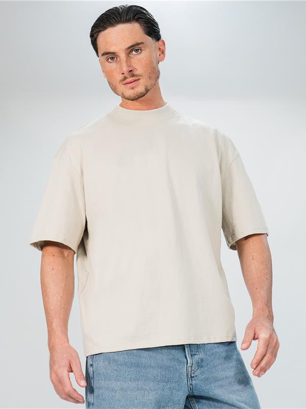 Casual Classics Premium Combed 220 Boxy Oversize Fit Extended Neck Tee Adult