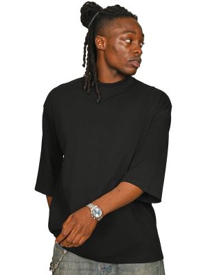 Casual Classics Premium Combed 220 Oversize Fit Extended Neck Half Sleeve Tee Adult - Image 2