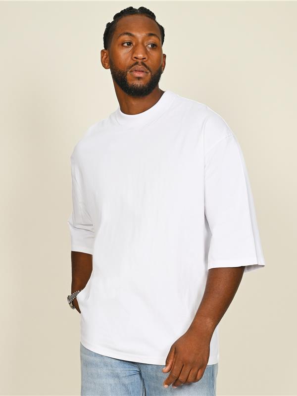 Casual Classics Premium Combed 220 Oversize Fit Extended Neck Half Sleeve Tee Adult