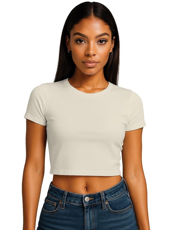 Casual Classics Premium Combed 220 Cropped Baby Tee Ladies