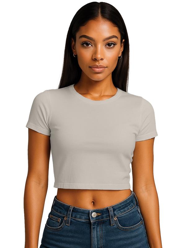 Casual Classics Premium Combed 220 Cropped Baby Tee Ladies