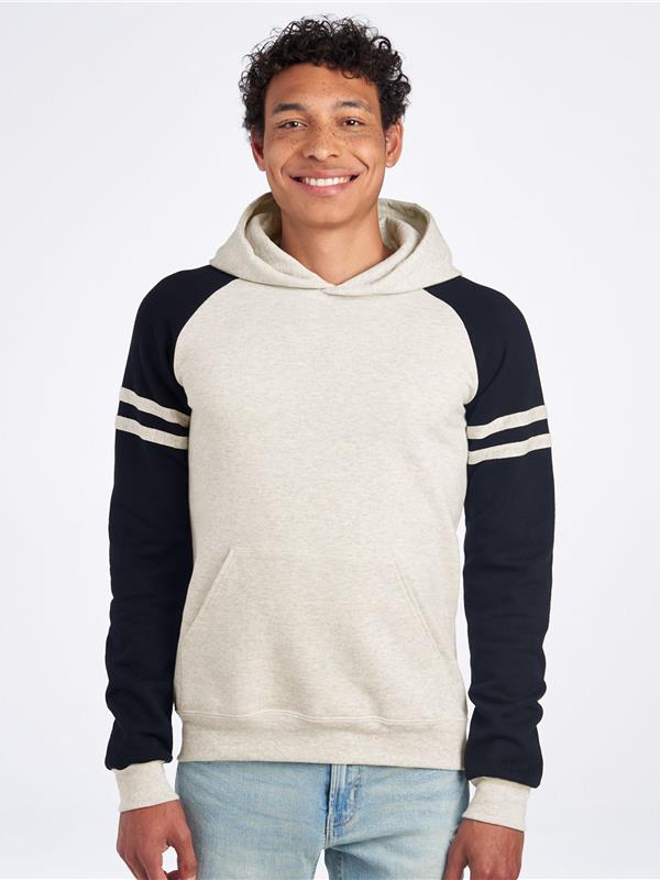 Jerzees Nublend Open End 275 Regular Fit Varsity Raglan Hood Adult