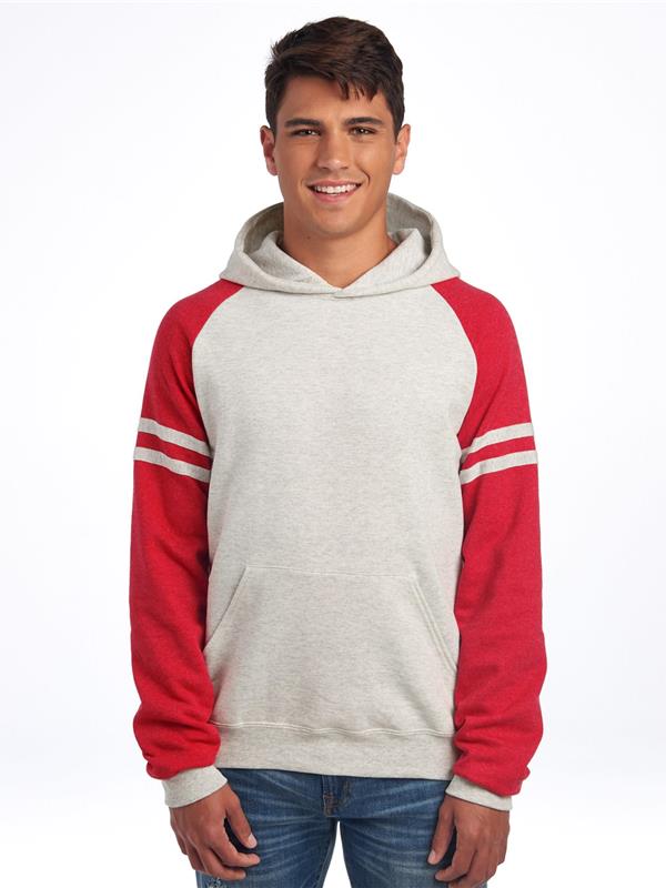 Jerzees Nublend Open End 275 Regular Fit Varsity Raglan Hood Adult