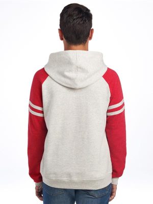 Jerzees Nublend Open End 275 Regular Fit Varsity Raglan Hood Adult - Image 4