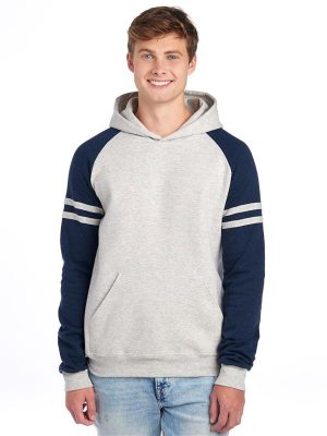 Jerzees Nublend Open End 275 Regular Fit Varsity Raglan Hood Adult - Image 7