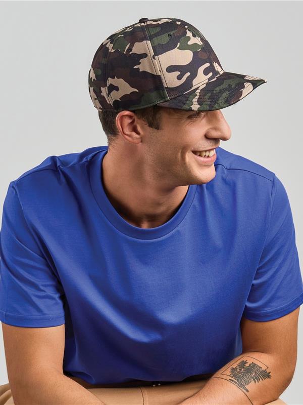 Atlantis Beat S 6 Panel Structured Mid Profile Mid Visor Recycled Cap Adult