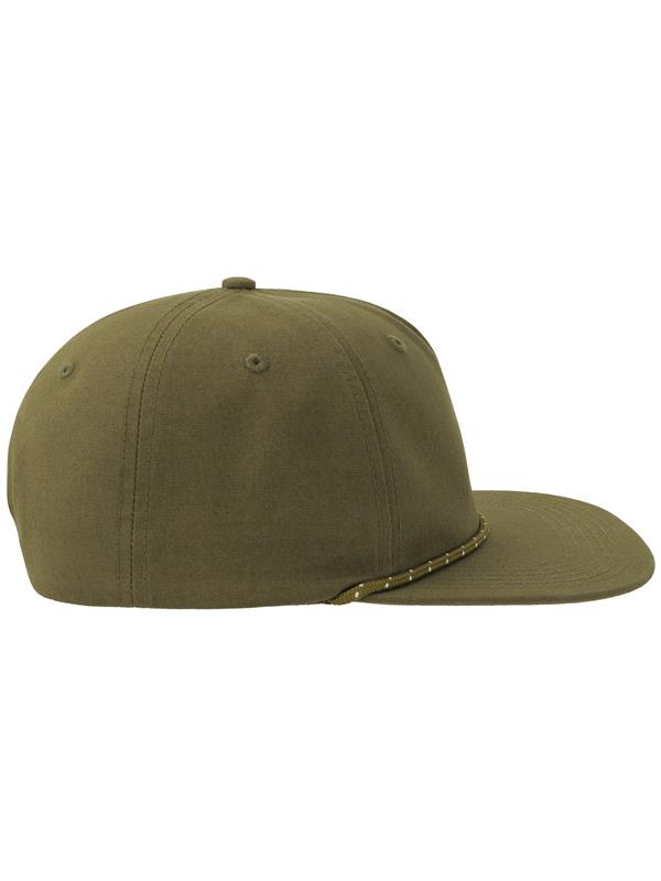 Atlantis Chao 5 Panel Unstructured Low Profile Flat Visor With Rope Organic Cap Adult