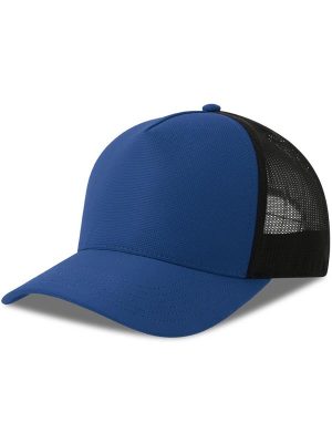 Atlantis Dempo 5 Panel Unstructured Mid Profile Mid Visor Textured Stretch Recycled Trucker Cap Adult - Image 48