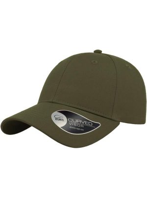 Atlantis Hit Twill Curved Visor 6 Panel Sustainable Structured Cap Adult - Image 10