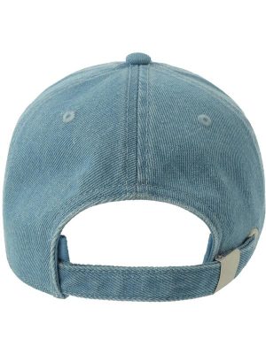 Atlantis Iraya 5 Panel Unstructured Low Profile Mid Visor Denim Recycled Cap Adult - Image 30