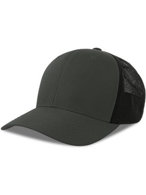 Atlantis Nila 6 Panel Structured Low Profile Mid Visor Stretch Fully Closed Recycled Trucker Cap Adult - Image 23