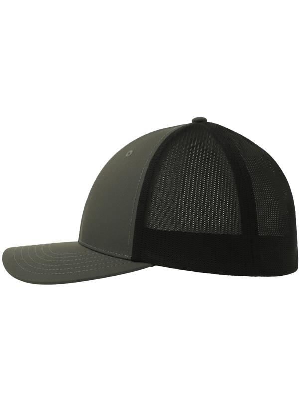 Atlantis Nila 6 Panel Structured Low Profile Mid Visor Stretch Fully Closed Recycled Trucker Cap Adult