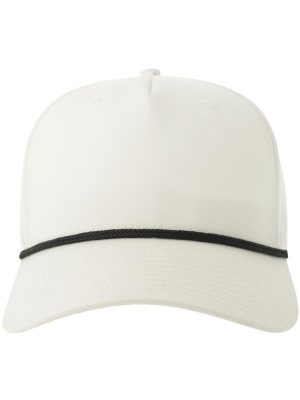 Atlantis Paka 5 Panel Structured High Profile Mid Visor With Rope Recycled Cap Adult - Image 39