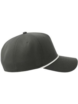 Atlantis Paka 5 Panel Structured High Profile Mid Visor With Rope Recycled Cap Adult - Image 32