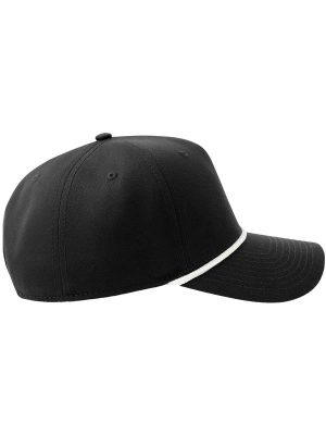 Atlantis Paka 5 Panel Structured High Profile Mid Visor With Rope Recycled Cap Adult - Image 27