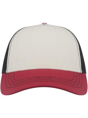 Atlantis Rapper Canvas S Recycled 5 Panel Trucker Adult - Image 73