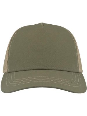 Atlantis Rapper Canvas S Recycled 5 Panel Trucker Adult - Image 68