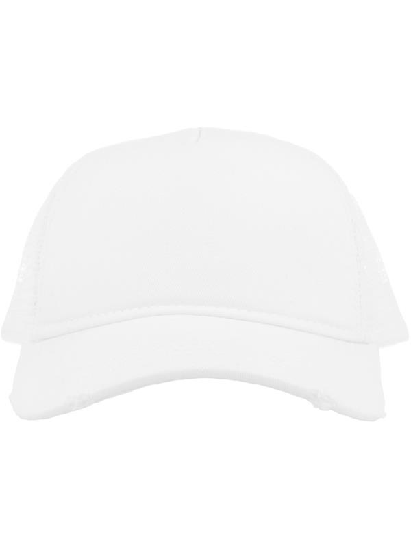 Atlantis Rapper Destroyed 5 Panel Weathered Trucker Cap Adult