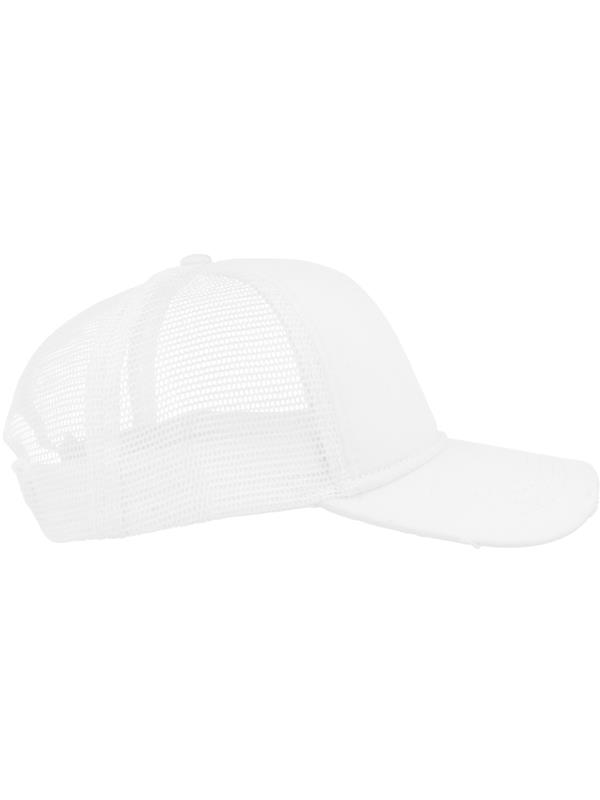 Atlantis Rapper Destroyed 5 Panel Weathered Trucker Cap Adult