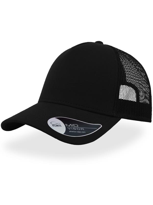 Atlantis Rapper Jersey Mid Visor Trucker Cap Adult