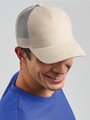 Atlantis Rapper Suede 5 Panel Trucker Cap Adult - Image 18