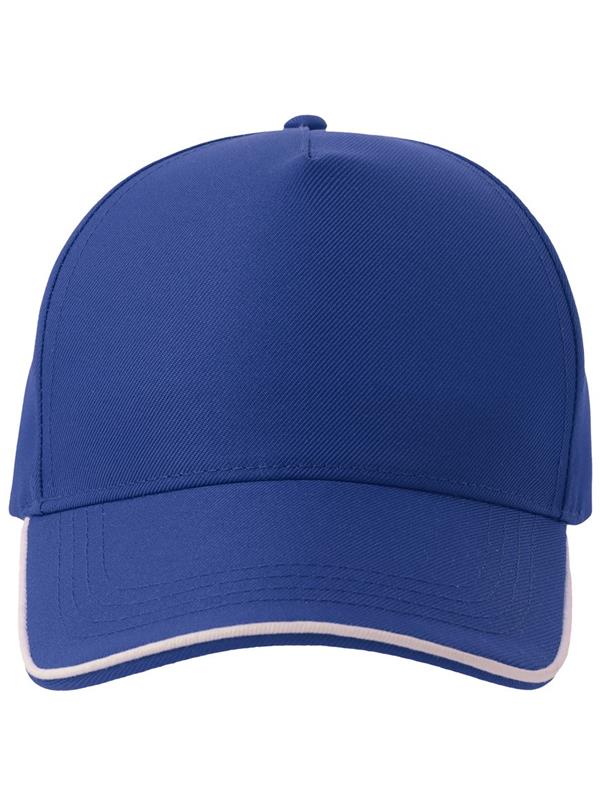 Atlantis Recy Five Piping 5 Panel Structured Mid Profile Curved Visor Recycled Cap Adult
