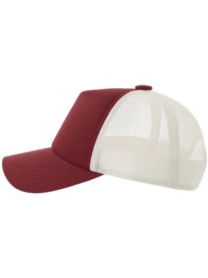Atlantis Record S 5 Panel Structured High Profile Mid Visor Recycled Trucker Cap Adult - Image 49