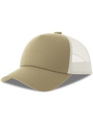 Atlantis Record S 5 Panel Structured High Profile Mid Visor Recycled Trucker Cap Adult - Image 54