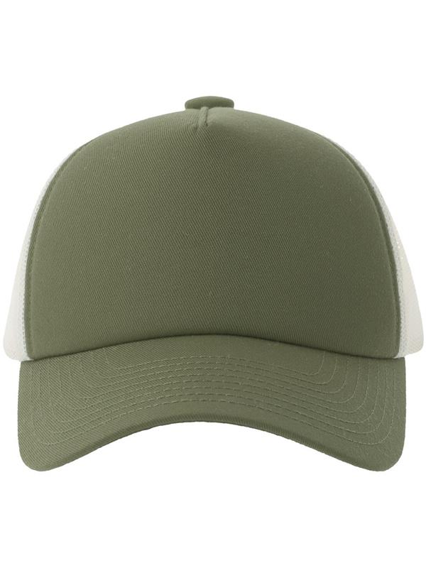 Atlantis Record S 5 Panel Structured High Profile Mid Visor Recycled Trucker Cap Adult