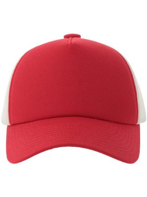 Atlantis Record S 5 Panel Structured High Profile Mid Visor Recycled Trucker Cap Adult - Image 70