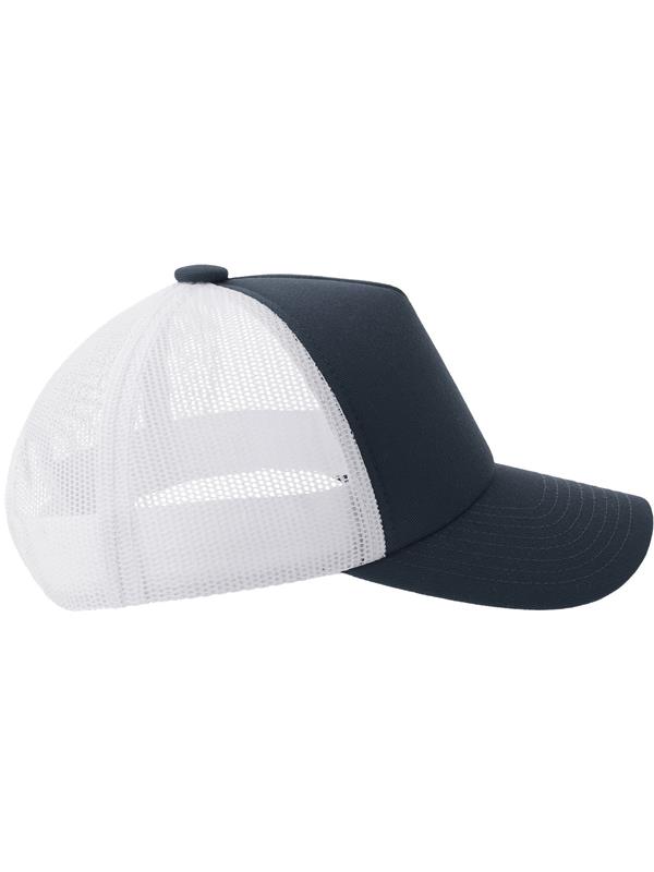 Atlantis Record S 5 Panel Structured High Profile Mid Visor Recycled Trucker Cap Adult