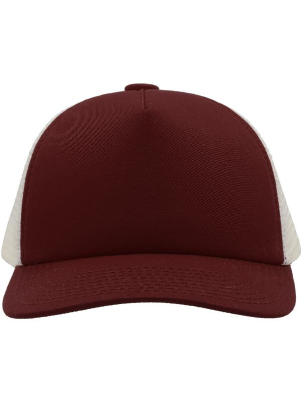 Atlantis Record Mid Visor 5 Panel Trucker Cap Adult