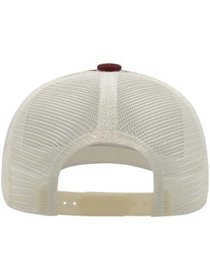 Atlantis Record Mid Visor 5 Panel Trucker Cap Adult - Image 25