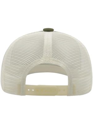 Atlantis Record Mid Visor 5 Panel Trucker Cap Adult - Image 33