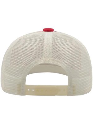 Atlantis Record Mid Visor 5 Panel Trucker Cap Adult - Image 37