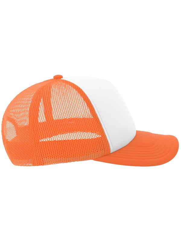 Atlantis Rapper S 5 Panel Structured Foam Mid Profile Curved Visor Recycled Trucker Cap Adult