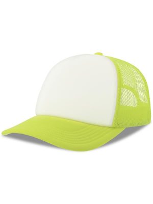 Atlantis Rapper S 5 Panel Structured Foam Mid Profile Curved Visor Recycled Trucker Cap Adult - Image 178