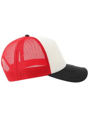 Atlantis Rapper S 5 Panel Structured Foam Mid Profile Curved Visor Recycled Trucker Cap Adult - Image 162