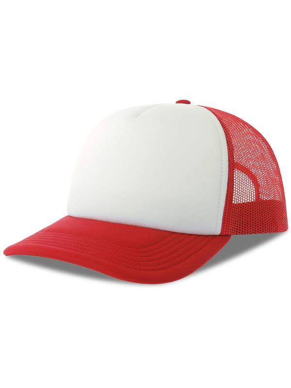 Atlantis Rapper S 5 Panel Structured Foam Mid Profile Curved Visor Recycled Trucker Cap Adult