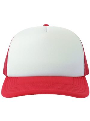Atlantis Rapper S 5 Panel Structured Foam Mid Profile Curved Visor Recycled Trucker Cap Adult - Image 154