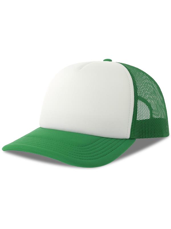 Atlantis Rapper S 5 Panel Structured Foam Mid Profile Curved Visor Recycled Trucker Cap Adult