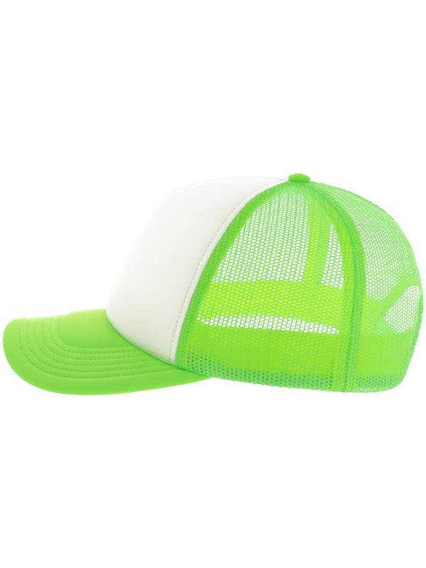 Atlantis Rapper S 5 Panel Structured Foam Mid Profile Curved Visor Recycled Trucker Cap Adult