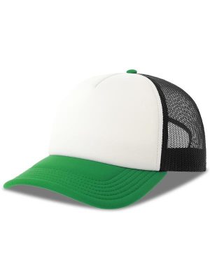 Atlantis Rapper S 5 Panel Structured Foam Mid Profile Curved Visor Recycled Trucker Cap Adult - Image 128