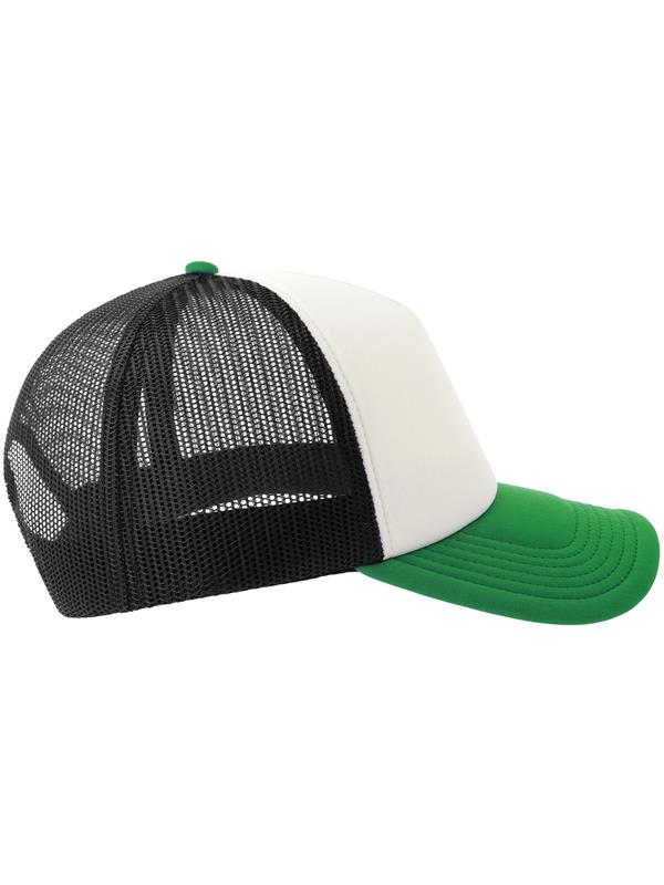 Atlantis Rapper S 5 Panel Structured Foam Mid Profile Curved Visor Recycled Trucker Cap Adult
